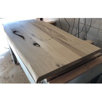 Tischplatte, Eiche RUSTIKAL PLUS, ideal für Epoxid Harz, verleimt, geschliffen, beidseitige Baumkante, 200x100x4,5cm